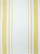 Harbor Stripe Yellow on White Preshrunk Cotton